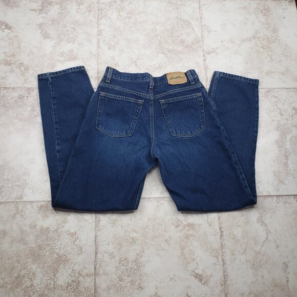 Classic Dark Wash Levis Mid Rise Mom Jeans Pants Relaxed Misses Size 10 Medium - Picture 2 of 9